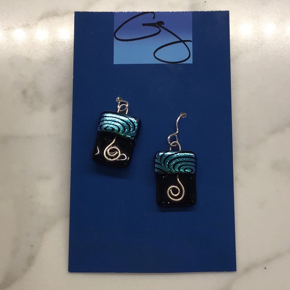 Beautiful glass earrings